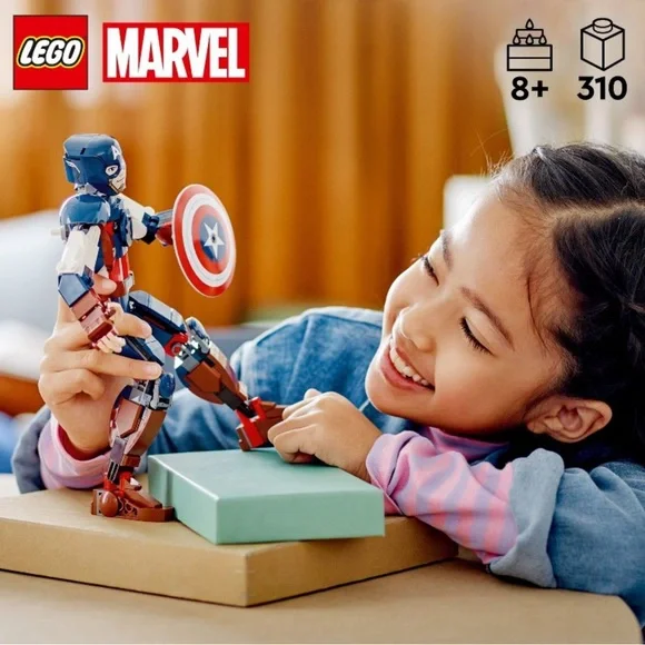 LEGO Captain America Construction Figure Buildable Marvel Action Figure NWT - Picture 2 of 9